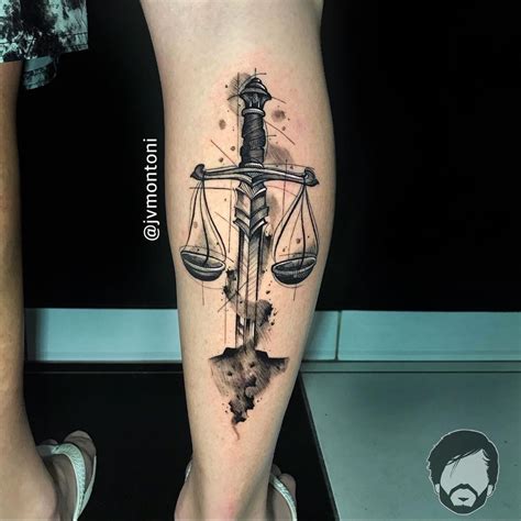 Tatuagem balança da justiça  Mandala Tattoo – Arte símbolo da justiça, realizada pelo… | Facebook